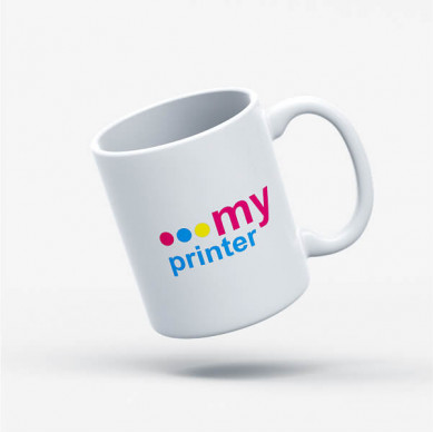 Taza Cerámica Blanca 11oz