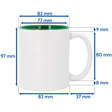 Taza Interior Color 11oz